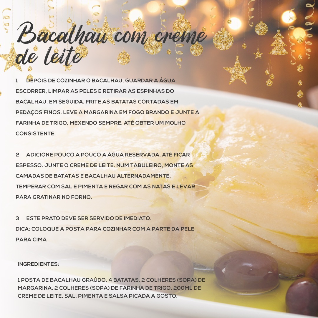 Bacalhau com Creme de Leite