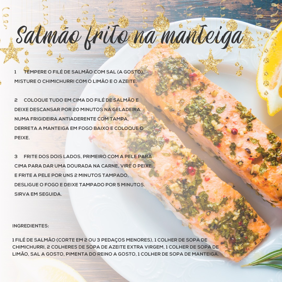 Salmão Frito na Manteiga